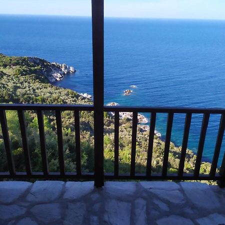 Triple Studio Room With The Most Beatifull View In Mylopotamos Tsagkarada Buitenkant foto